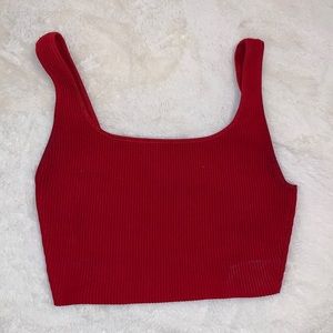 artizia sculpt knit cropped tank